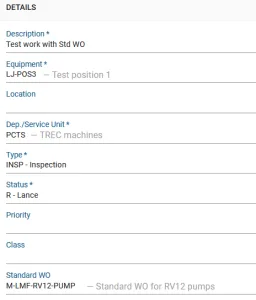 What are EAM Standard Work Orders and how can they be used